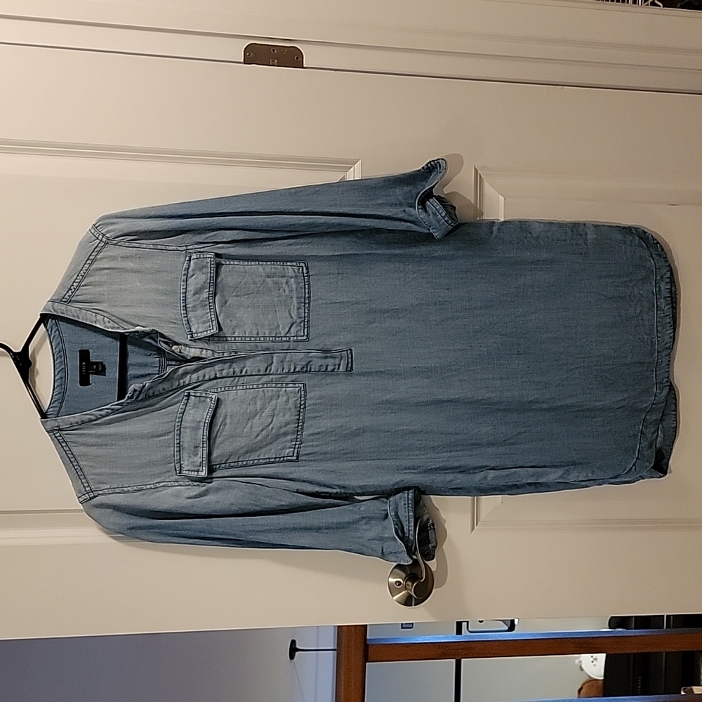 J. Crew chambray shirt dress